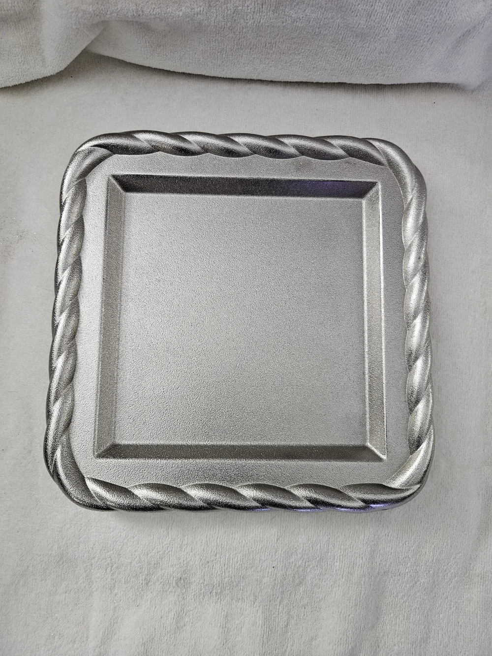 NWT Threshold x Studio McGee Silver Recycled Aluminum Square Rope Tray